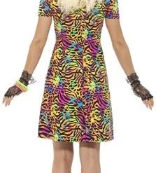 Smiffy's 80s Neon Tijger Dames Carnavalskostuum -Schminke Speciaalzaak 80s neon tijger dames carnavalskostuum 3