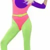 Smiffy's 80s Workout Carnavals Dames Kostuum -Schminke Speciaalzaak 80s workout carnavals dames kostuum