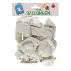 4 Het Moment Hawaii | Slinger Oranje -Schminke Speciaalzaak Ballonnen wit 24 stuks 3