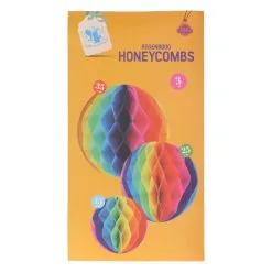 4 Het Moment Welkom Thuis Vlaggenlijn -Schminke Speciaalzaak Hoenycomb regenboog honeycomb 2