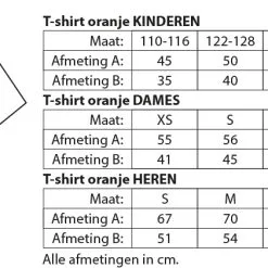 Hawaii | Slinger Holland -Schminke Speciaalzaak T shirt oranje maat 122 128 1