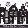 Sint Zwart-wit Letterslinger Welkom Sinterklaas -Schminke Speciaalzaak Welkom sint raamstickers
