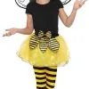 Smiffy's Bij Kostuum Geel Zwart Kids Meisje One Size -Schminke Speciaalzaak bij kostuum geel zwart kids meisje one size