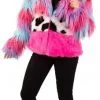 Party Xplosion Bontjas Carnaval Kleuren Mix Dames -Schminke Speciaalzaak bontjas carnaval kleuren mix dames