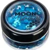 Moon Creations Chunky Glitter Classic Blauw -Schminke Speciaalzaak chunky glitter classic blauw