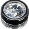 Moon Creations Chunky Glitter Classic Zilver -Schminke Speciaalzaak chunky glitter classic zilver