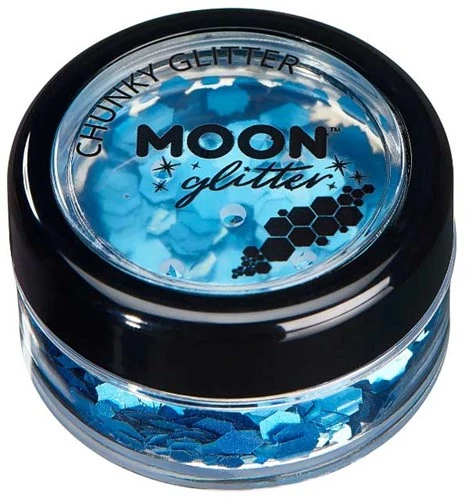 Moon Creations Chunky Glitter Holographic Blauw 3 Moon Creations Chunky Glitter Holographic Blauw
