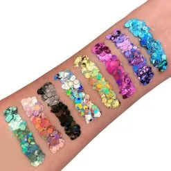 Moon Creations Chunky Glitter Holographic Groen -Schminke Speciaalzaak chunky glitter holographic groen 2