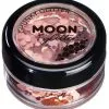 Moon Creations Chunky Glitter Holographic Rose Goud -Schminke Speciaalzaak chunky glitter holographic rose goud