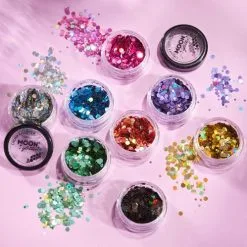 Moon Creations Chunky Glitter Holographic Zilver -Schminke Speciaalzaak chunky glitter holographic zilver 3