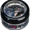 Moon Creations Chunky Glitter Holographic Zwart -Schminke Speciaalzaak chunky glitter holographic zwart
