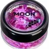 Moon Creations Chunky Glitter Neon UV Paars -Schminke Speciaalzaak chunky glitter neon uv paars