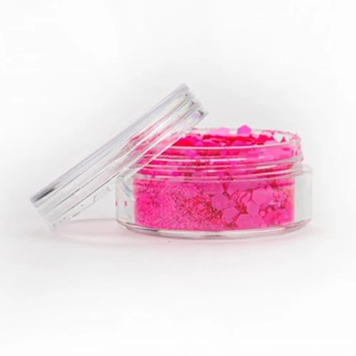 Chunky Glitter Superstar Fluor Roze 3 Chunky Glitter Superstar Fluor Roze