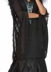 Smiffy's Deluxe Raven Queen Halloween Dames Kostuum