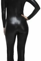 Fever Catsuit Dames Zwart -Schminke Speciaalzaak fever catsuit dames zwart 3