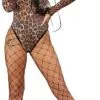 Fever Cheetah High Rise Long Sleeve Bodysuit -Schminke Speciaalzaak fever cheetah high rise long sleeve bodysuit