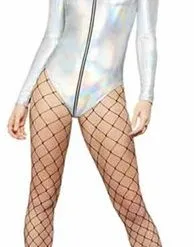 Fever Miss Whiplash Mirror Holographic Bodysuit