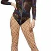 Fever Miss Whiplash Rainbow Print Bodysuit -Schminke Speciaalzaak fever miss whiplash rainbow print bodysuit
