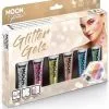 Moon Creations Fine Glitter Gels Holographic Voordeelset -Schminke Speciaalzaak fine glitter gels holographic voordeelset