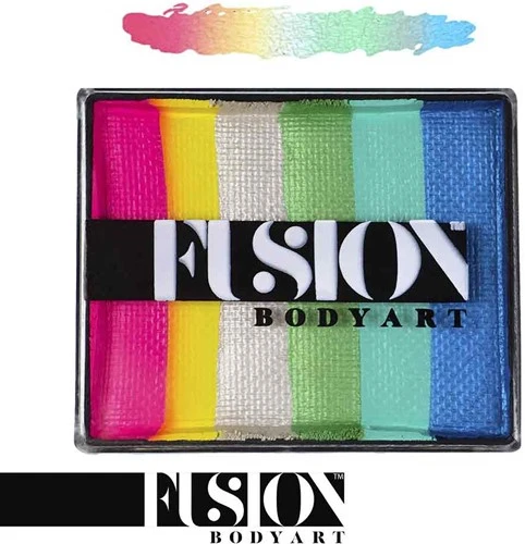 FUSION BODY ART Fusion Rainbow Cake Mermaid Tale 50 Gram 4 FUSION BODY ART Fusion Rainbow Cake Mermaid Tale 50 Gram - Afbeelding 2