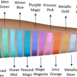 FUSION BODY ART Fusion Schmink Pearl Mermaid Green 25 Gram -Schminke Speciaalzaak fusion schmink pearl mermaid green 25 gram 2