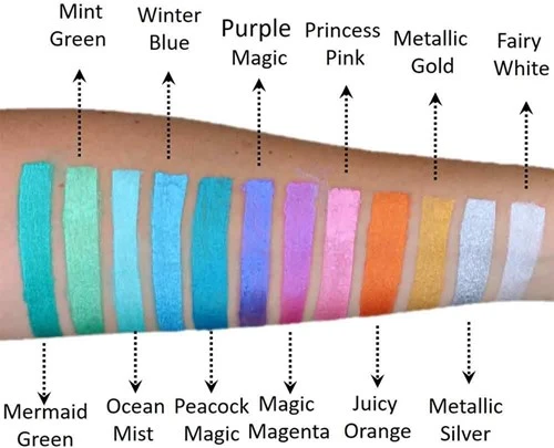 FUSION BODY ART Fusion Schmink Pearl Purple Magic 25 Gram 4 FUSION BODY ART Fusion Schmink Pearl Purple Magic 25 Gram - Afbeelding 2