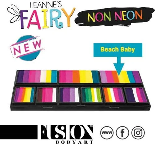 FUSION BODY ART Fusion Schmink Petal Cake Leannes Beach Baby 25 Gram 4 FUSION BODY ART Fusion Schmink Petal Cake Leannes Beach Baby 25 Gram - Afbeelding 2