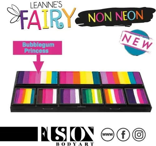 FUSION BODY ART Fusion Schmink Petal Cake Leannes Bubble Gum Princess 25 Gram 4 FUSION BODY ART Fusion Schmink Petal Cake Leannes Bubble Gum Princess 25 Gram - Afbeelding 2