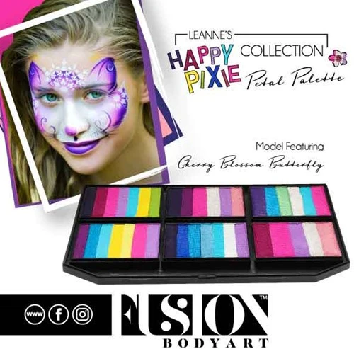FUSION BODY ART Fusion Schmink Petal Cake Leannes Cherry Blossom Butterfly 25 Gram 4 FUSION BODY ART Fusion Schmink Petal Cake Leannes Cherry Blossom Butterfly 25 Gram - Afbeelding 2