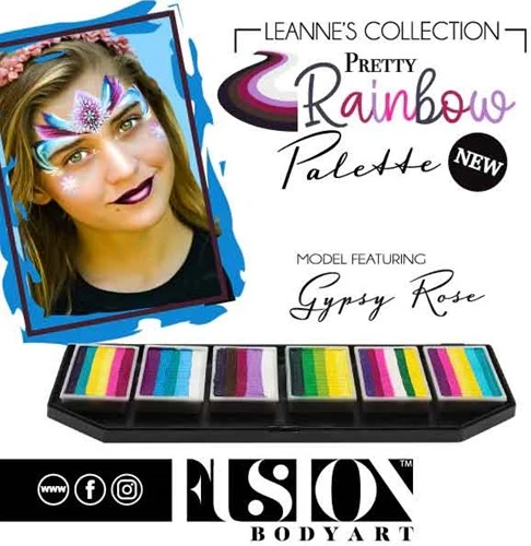 FUSION BODY ART Fusion Splitcake Schmink Leannes Gypsy Rose 30 Gram 4 FUSION BODY ART Fusion Splitcake Schmink Leannes Gypsy Rose 30 Gram - Afbeelding 2