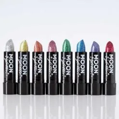 Moon Creations Glitter Holographic Lipstick Roze Goud -Schminke Speciaalzaak glitter holographic lipstick roze goud 3