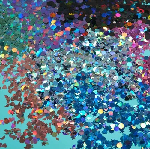 Moon Creations Glitter Shapes Holographic Groen 5 Moon Creations Glitter Shapes Holographic Groen - Afbeelding 3