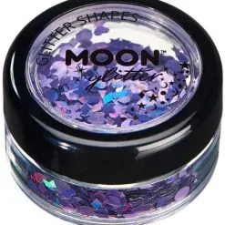 Moon Creations Glitter Shapes Holographic Paars