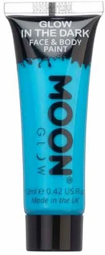 Moon Creations Glow In The Dark Face En Body Paint Blauw 3 Moon Creations Glow In The Dark Face En Body Paint Blauw