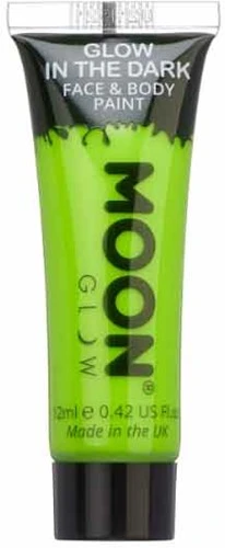 Moon Creations Glow In The Dark Face En Body Paint Groen 3 Moon Creations Glow In The Dark Face En Body Paint Groen
