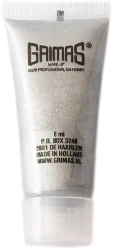 Grimas Liquid Make-up Pearl Pure Zilver 3 Grimas Liquid Make-up Pearl Pure Zilver