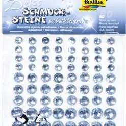 FOLIA Holografische Sier Stenen Sparkling Clear