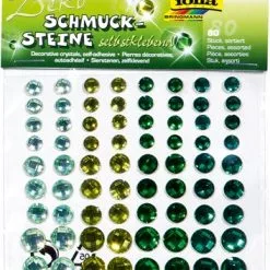 FOLIA Holografische Sier Stenen Sparkling Green