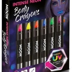 Moon Creations Intense Neon Body Crayons Voordeelset