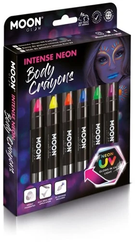 Moon Creations Intense Neon Body Crayons Voordeelset 3 Moon Creations Intense Neon Body Crayons Voordeelset