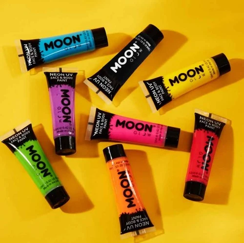 Moon Creations Intense Neon Face And Body Paint Groen 12ml 4 Moon Creations Intense Neon Face And Body Paint Groen 12ml - Afbeelding 2