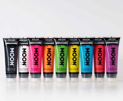 Moon Creations Intense Neon Face And Body Paint Oranje 75ml 4 Moon Creations Intense Neon Face And Body Paint Oranje 75ml - Afbeelding 2