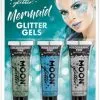 Moon Creations Mermaid Fijne Glitter Gels Groen Blauw Zilver -Schminke Speciaalzaak mermaid fijne glitter gels groen blauw zilver