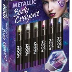 Moon Creations Metallic Body Crayons Set