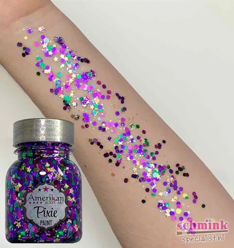 Amerikan Body Art Pixie Paint Glittergel Mardi Gras 4 Amerikan Body Art Pixie Paint Glittergel Mardi Gras - Afbeelding 2