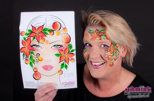 PXP Professional Colours PXP Splitcake Schmink Burning Sun 4 PXP Professional Colours PXP Splitcake Schmink Burning Sun - Afbeelding 2