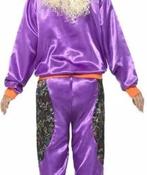 Smiffy's Retro Fout Trainingspak Dames Paars -Schminke Speciaalzaak retro fout trainingspak dames paars 3
