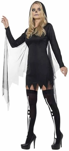 FEVER Sexy Reaper Halloween Dames Kostuum 4 FEVER Sexy Reaper Halloween Dames Kostuum - Afbeelding 2