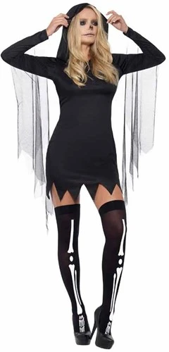 FEVER Sexy Reaper Halloween Dames Kostuum 3 FEVER Sexy Reaper Halloween Dames Kostuum