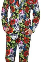 Stand Out Suits Sugar Skull Herenkostuum